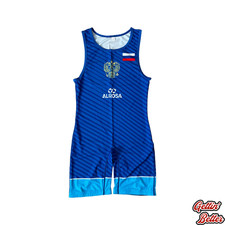 Blue Russia International Wrestling Singlet Adult Extra Small picture