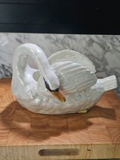 Antique Nimy Swan Jardiniere Belgian Cachepot Imperiale Royale Art Nouveau picture