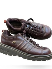 Vintage Skechers Jammers chunky sneakers brown leather women size 8.5 picture