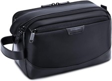 Dopp Kit Water-resistant Shaving Bag for Toiletries Accessories - Black, Large picture