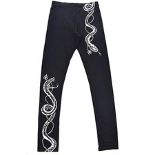 Killstar Serpent Storm Leggings Black Snake Graphic Gothic Alt Size M KSRA005663 picture