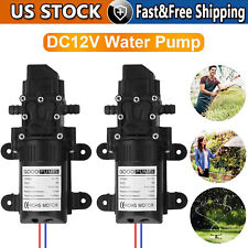 2x12V High Pressure Water Pump 130PSI Self Priming Sprayer Diaphragm Auto Switch picture