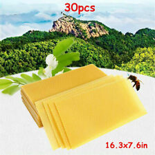 30pcs Honeycomb Foundation Bee Hive Wax Frames Beekeeping Beehive Nest Sheet picture