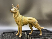 Vintage Bronze GERMAN SHEPHERD Dog Trophy Statue picture