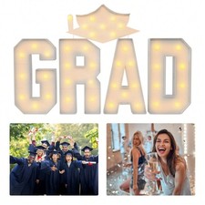 GRAD Marquee Letter Lights with Graduation Cap for Party Photo Backdrops picture