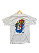 Vintage Guggenheim Museum Art Abstract T Shirt Sz XL Single Stitch Anvil Red Bar picture