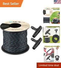 5mm 100ft Starter Rope, Pull Cord Rope for Small Engine with 2 Starter Handle... picture