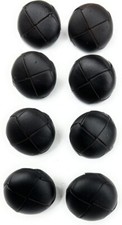 Black Genuine Leather Button Folded Design,-Ideal Leather Replacement Button Set picture
