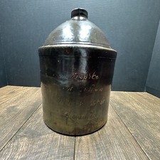Vintage LOUIS ZAPP & Co Crock Bottle Jug 319 West Market St Louisville Kentucky picture