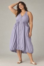 NWT Anthropologie Daily Practice Free Fall Zip Dress Purple Plus 3X Athleisure picture