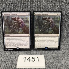 2 x Wishclaw Talisman #110 Magic Throne of Eldraine  Magic Lot LP picture