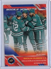 2025 UD NHCD Macklin Celebrini Rookie Moments Fire Sale picture