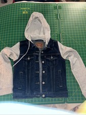 Levi’s Womens Hybrid Denim Trucker Jacket Hoodie Size XS picture