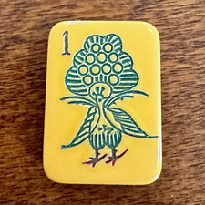 RARE Vintage Mah Jong Bakelite Replacement Bird Bam Tile Excellent Condition picture