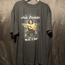 KISS Paul Stanley Concert Tour Tshirt 2006 Anvil Blue Line Tag 2XL picture