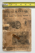 ORIGINAL 1944 Case Model S Series Operator's Manual 7th Edition, Form 5289 picture