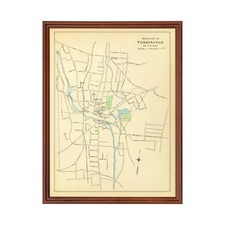 Old Map of Torrington, CT 1893 - Vintage Torrington Connecti picture