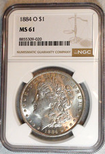 1884 O Morgan Dollar NGC MS61 UNCIRCULATED BETTER DATE $1 Coin BUY IT NOW picture