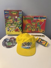 Vintage Teenage Mutant Ninja Turtles Lot - 6 Total Items - 1990 picture