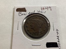 1847 Braided Hair Large Cent Early Date in Very Fine Condition 010626 24te picture