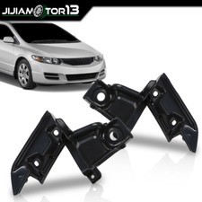 Fit For 2009-2011 Honda Civic Coupe Driver and Passenger Side Grille Bracket Set picture