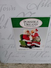 Clothtique Possible Dreams  All I Want For Christmas Kissing Santa & Mrs Clause  picture
