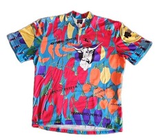 Vintage Giordana Cycling Jersey Armadillo Club Chili Pepper 90s Italy L picture