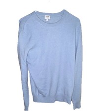 Celio 100% Cashmere Sweater Mens Medium Light Blue Crew Neck Pullover picture