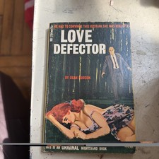 Sleaze Vintage Pb gga, Love Defector by Hudson, Nightstand NB 1784, 1966, NF picture