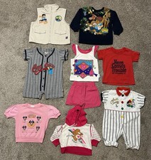 Vtg Kids Toddler Clothing Lot of 8 Mixed Sizes  80’s-Y2K Girls And Boys 6m-2T picture