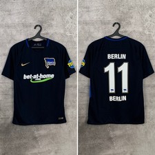 HERTHA BSC BERLIN 2017 2018 AWAY FOOTBALL SHIRT #11 LECKIE NIKE JERSEY SIZE M picture