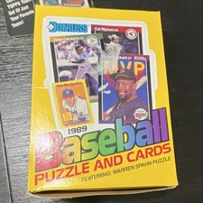 Donruss 1989 Baseball Puzzle Cards MLB 1 Box 36 Cards Warren Spahn  picture