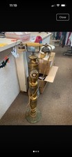 Vintage French Style Brass Floor Standing Phone picture