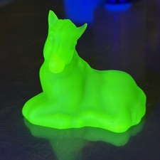 Uranium Fenton mold by WVA Glass Foal horse 🍀 picture