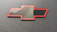 1993 Chevrolet S10 Front Bowtie Emblem Replacement Black & Red Gloss S10 bow tie picture