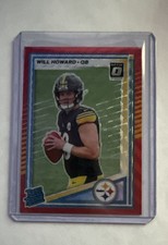 2025 Panini Rated Rookie Will Howard #309 Optic Preview Red Wave Prizm (RC) picture