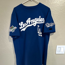 Pro Standard Los Angeles Dodgers 1988 World Series Patch Shirt Blue/White XL picture