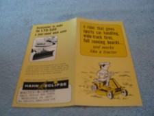 HAHN-ECLIPSE LTD-500  BROCHURE *** VINTAGE ORIGINAL picture