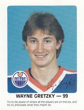 1981-82 Red Rooster Edmonton Oilers - Wayne Gretzky #99 Short Hair Z5 picture