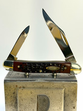 Case XX 1970 10-Dot 6244 2-Blade Brown Bone Handle Stainless Pocketknife A47 picture