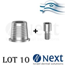 Lot x 10 Multi Unit titanium t base compatible thread 1.4 mm fit Noris picture
