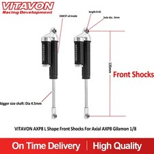Vitavon AXP8 L Shape Front Shocks 135mm For Axial AXP8 Gilamon 1/8 picture