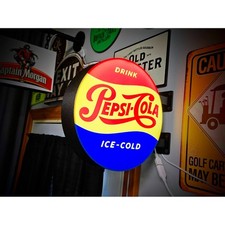 Vintage Pepsi Cola 2-Sided LED Lightbox 9 Inch Light Box LED Sign 3D Printed picture