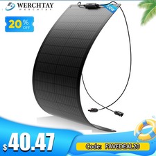 100W Flexible Solar Panel 12V Portable for Camping/RV/Home/Car Battery/Rooftop picture