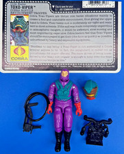 Toxo-Viper V1 100% Complete G.I. Joe 1988 Hasbro Vintage Action Figure picture