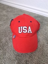Dome HOME USA CAP / HAT Red ADJUSTABLE Universal Fit NWT picture