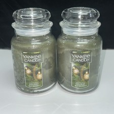 LOT OF 2-NEW-Yankee Candle HOLIDAY BAYBERRY Large Jar 22oz picture