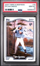 Dylan Crews 2025 Topps X Bob Ross The Joy Of Baseball #75 Rookie PSA 10 picture