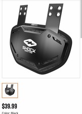 BOGO New Shock doctor  Adult Football Back Plate black OSFM Buy 1 Get 1 Free picture