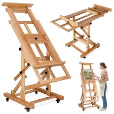 Movable Large H-Frame Painting Easel - Artist Studio Easel, Heavy Duty Art Easel picture